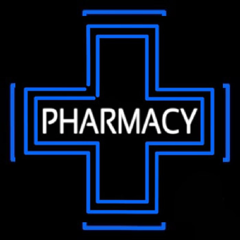 Pharmacy Inside Plus Logo Neonskylt