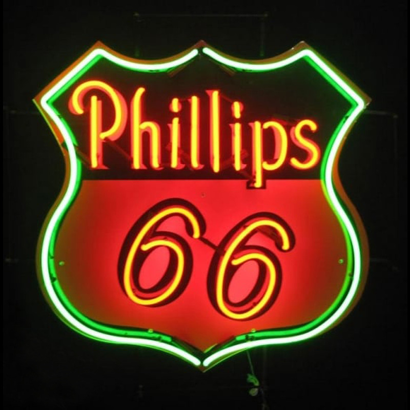Phillips 66 Gasoline Neonskylt
