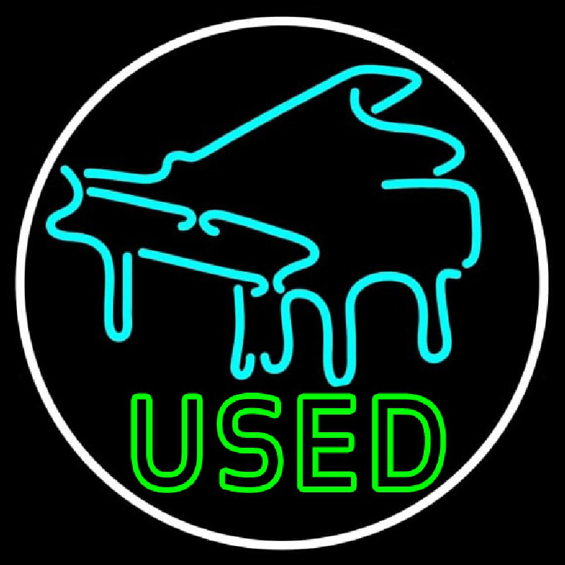 Piano Used Neonskylt