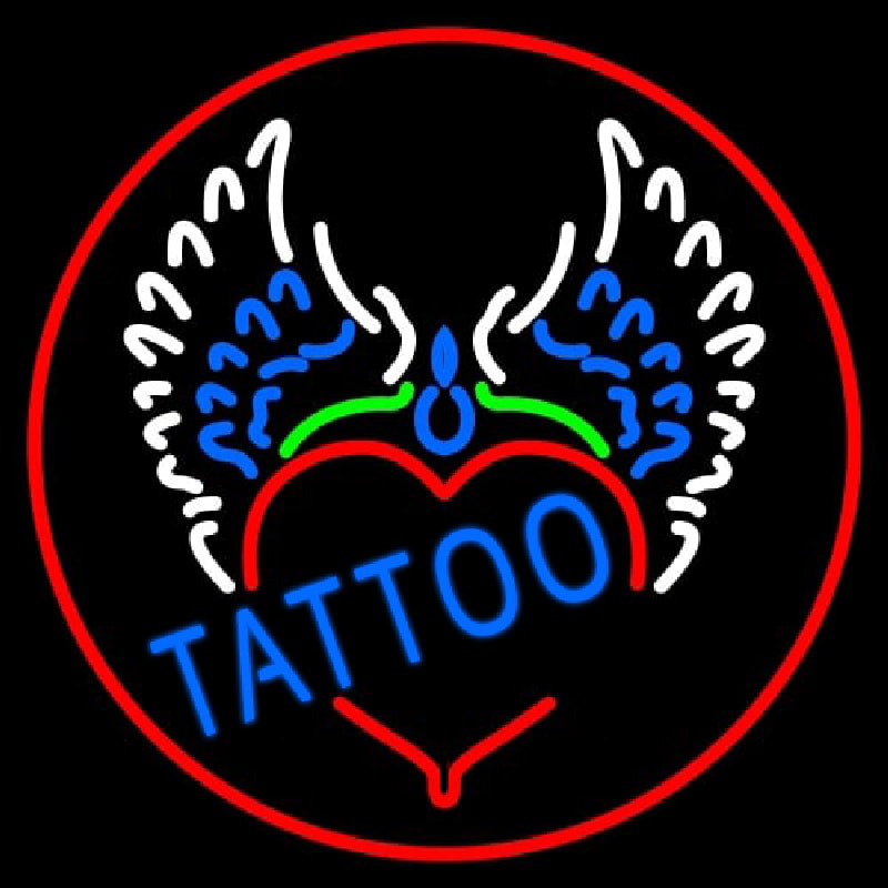 Piercing Tattoo Addiction Logo Neonskylt