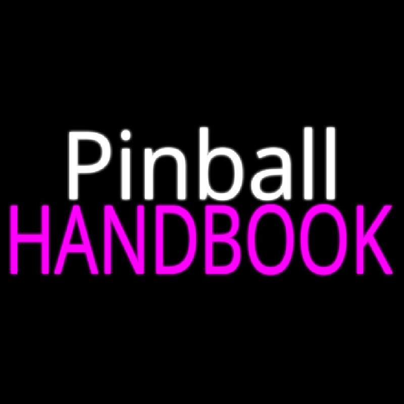 Pinball Handbook 2 Neonskylt