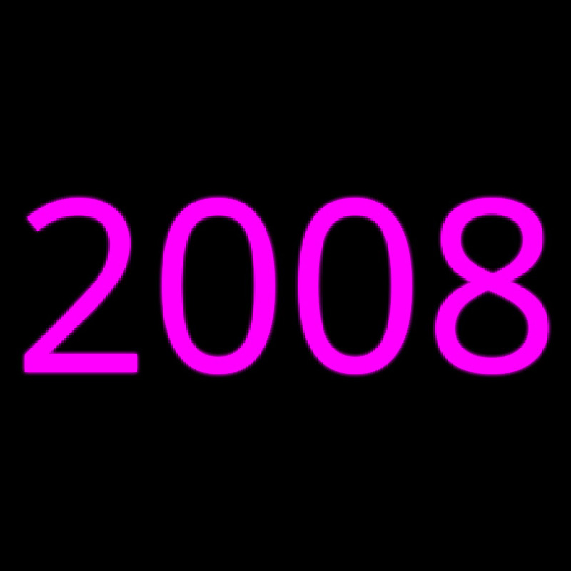 Pink 2008 Neonskylt