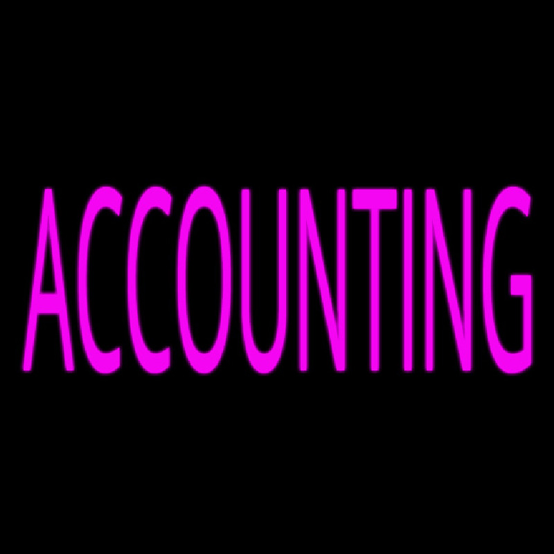 Pink Accounting Neonskylt