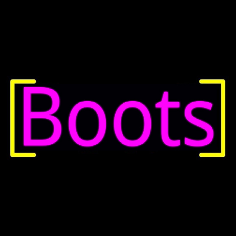 Pink Boots Neonskylt