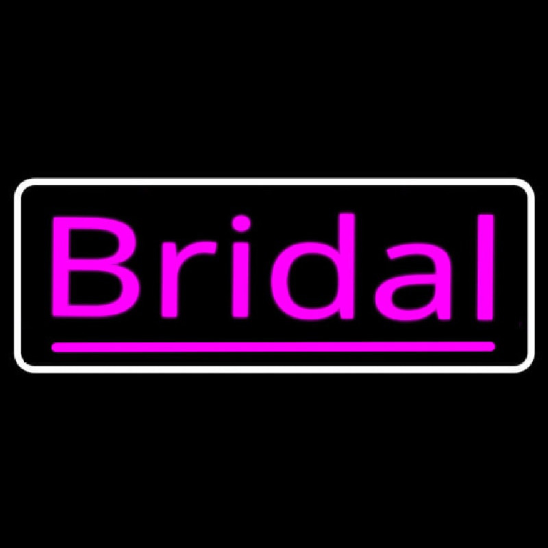 Pink Bridal With Border Neonskylt