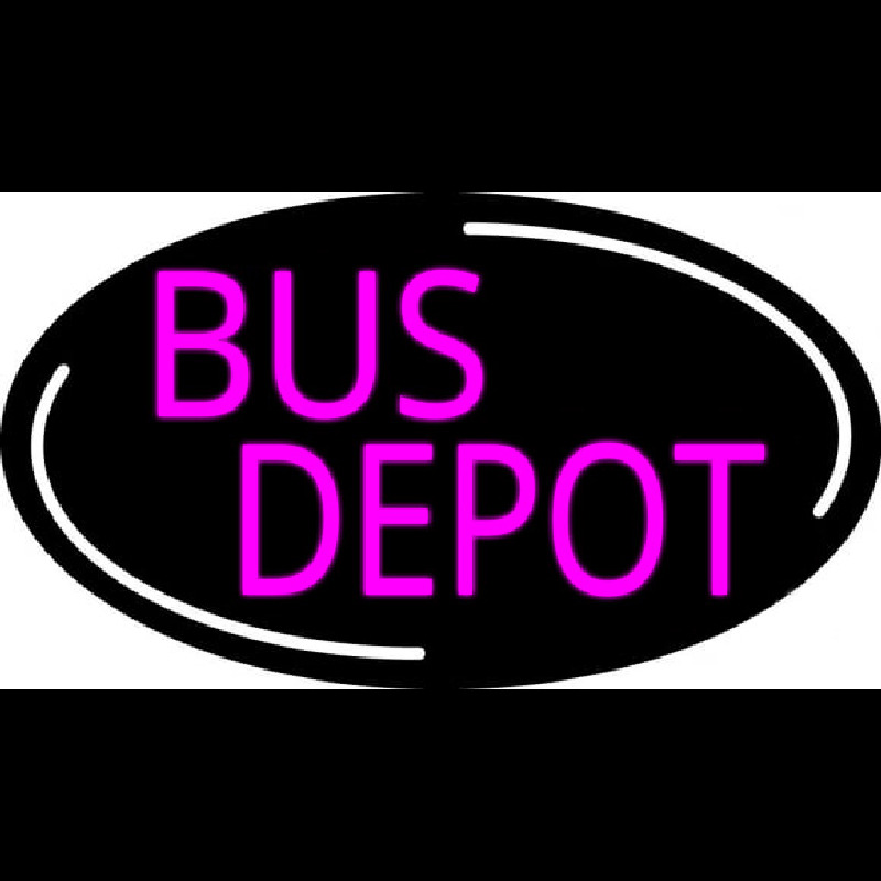 Pink Bus Depot Neonskylt