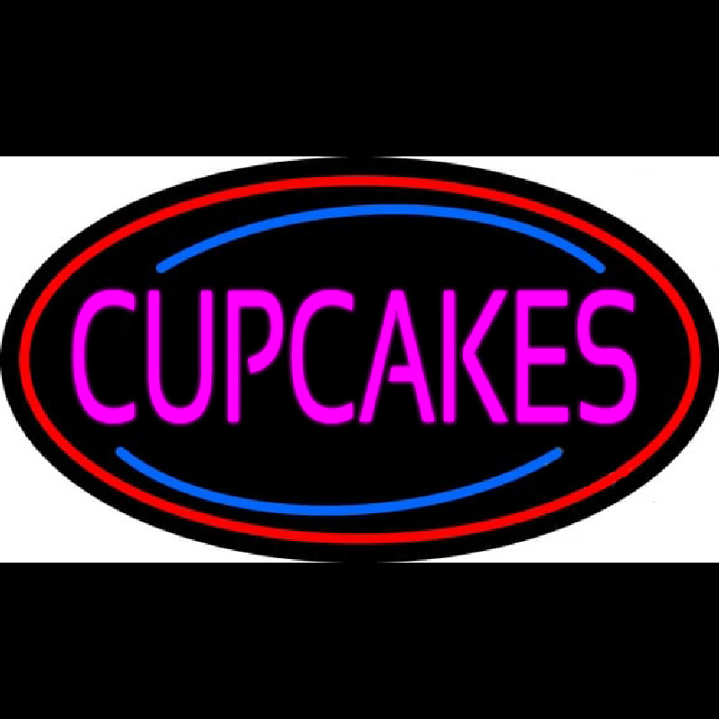 Pink Cupcakes Neonskylt