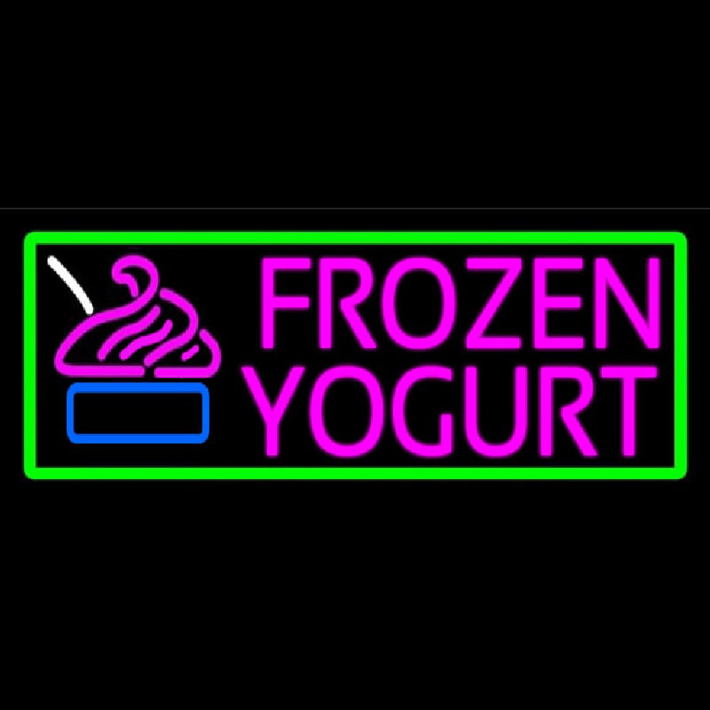 Pink Frozen Yogurt Neonskylt