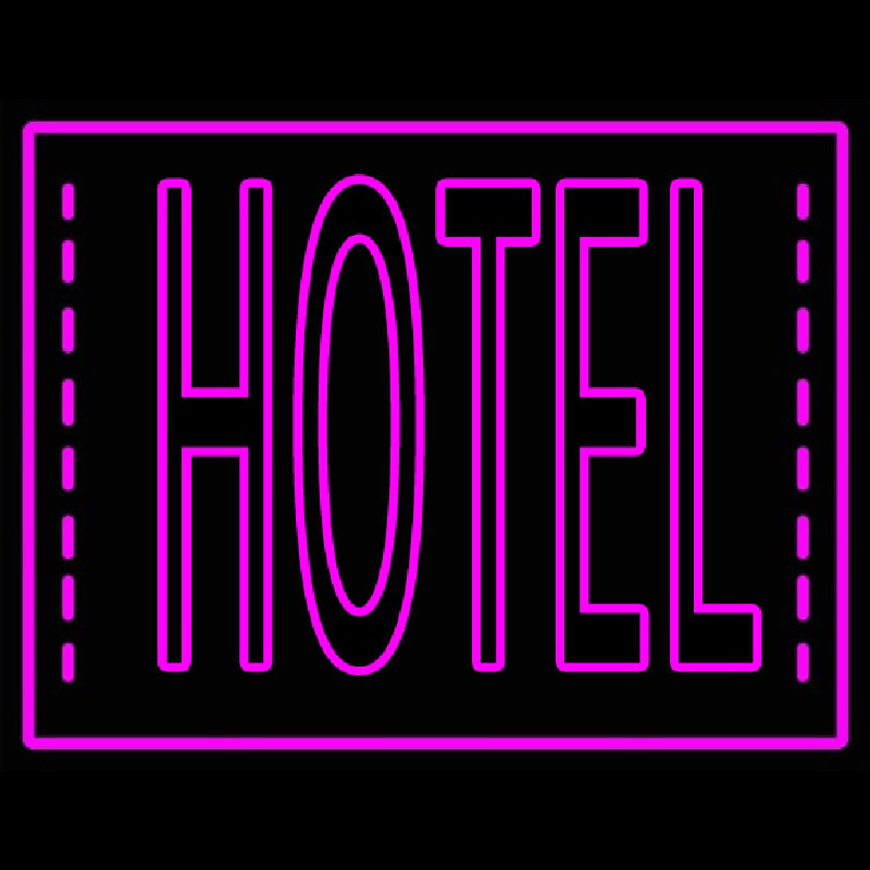 Pink Hotel Neonskylt