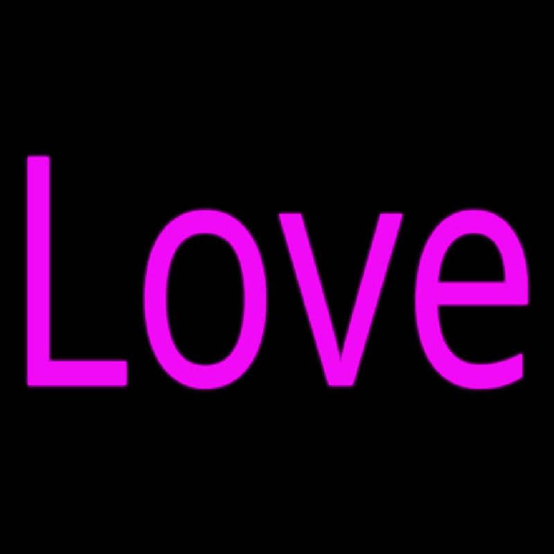 Pink Love Neonskylt