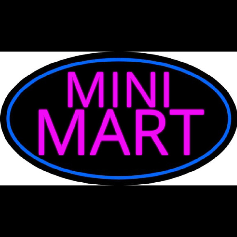 Pink Mini Mart Neonskylt