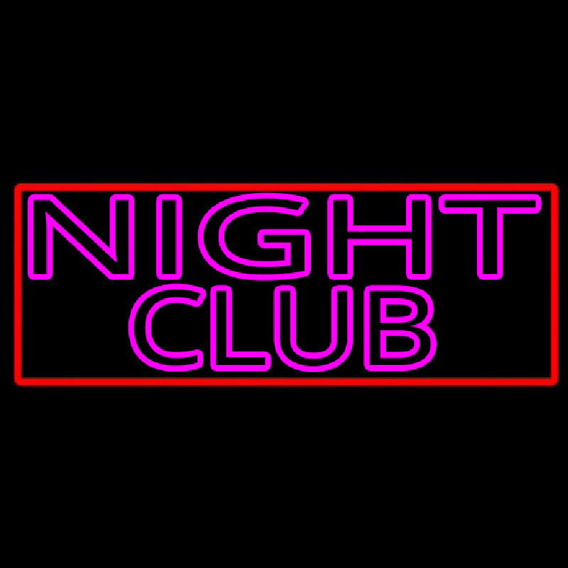 Pink Night Club Neonskylt