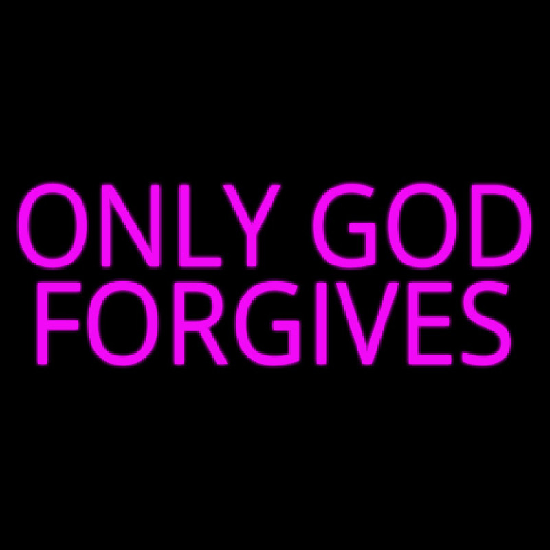 Pink Only God Forgives Neonskylt