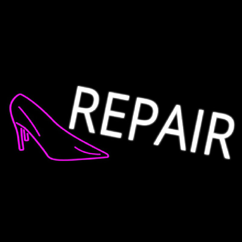 Pink Sandal Logo Repair Neonskylt