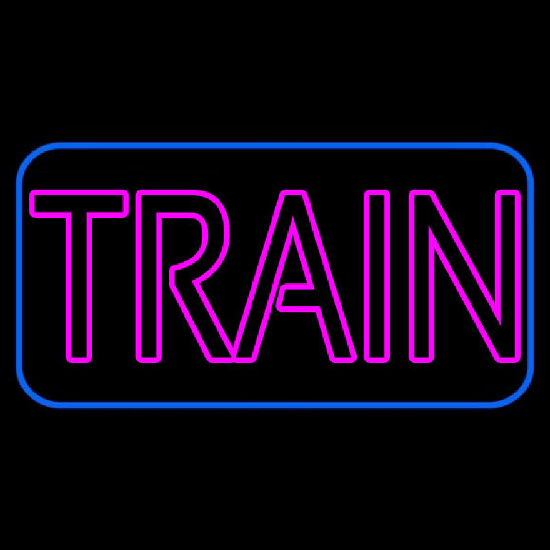 Pink Train Neonskylt