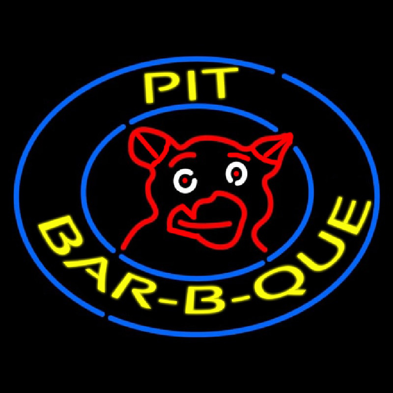 Pit Bbq Neonskylt