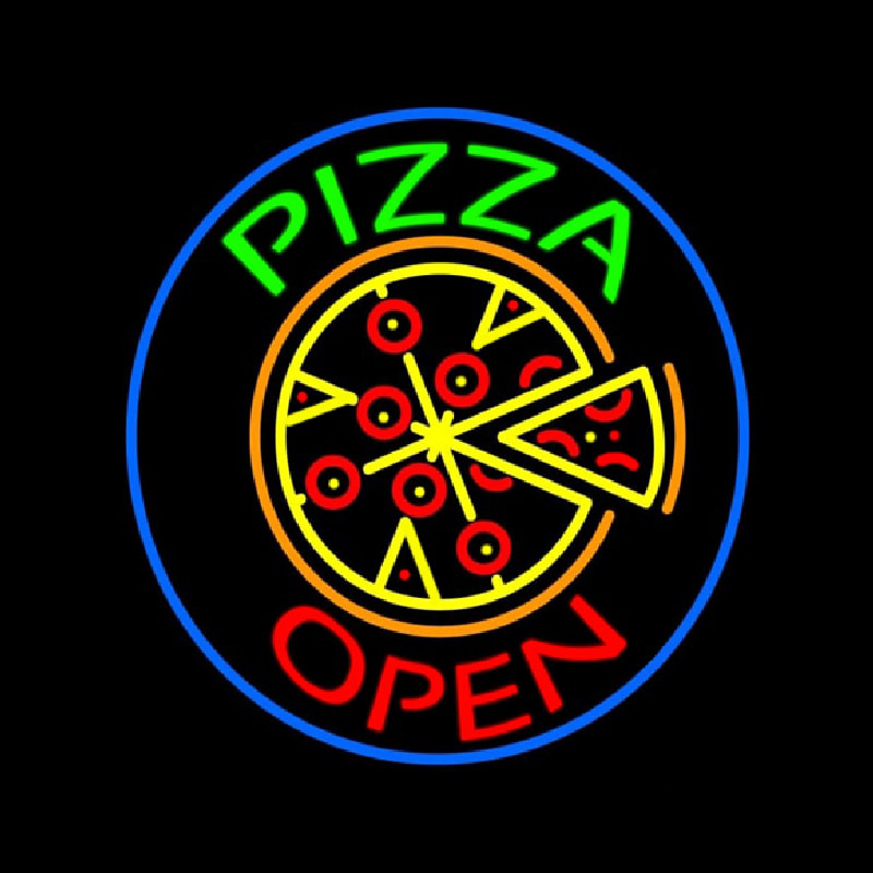 Pizza Open Neonskylt