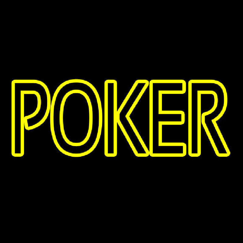 Poker Neonskylt