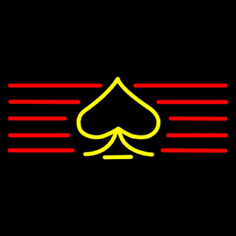 Poker Symbol 3 Neonskylt