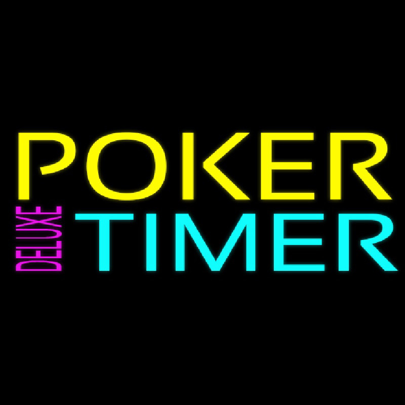 Poker Timer Delu e 1 Neonskylt