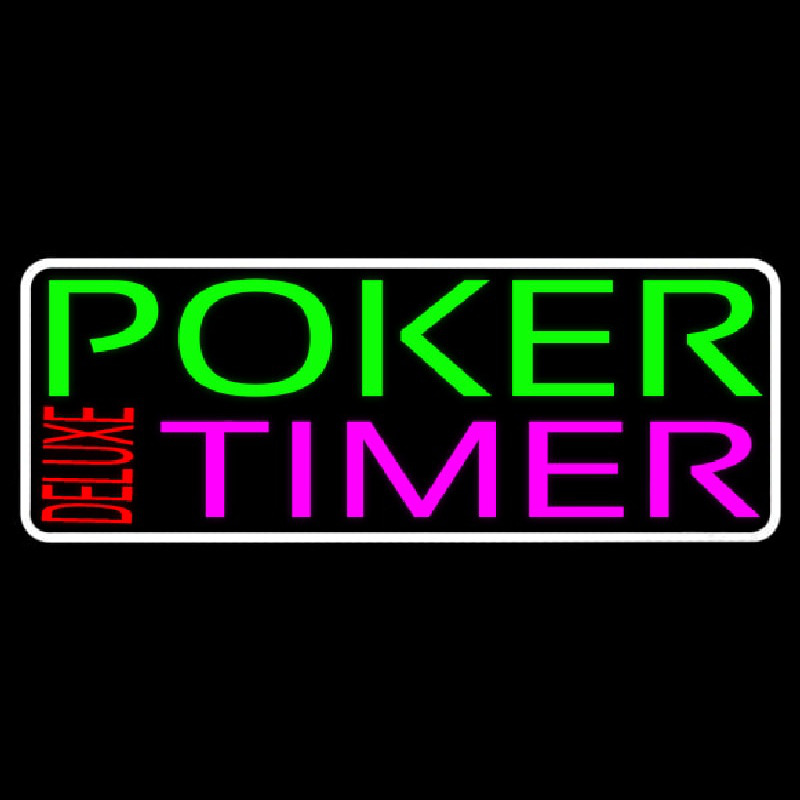 Poker Timer Delu e 2 Neonskylt