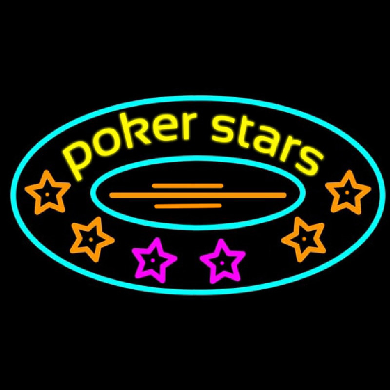 Pokers Stars 2 Neonskylt