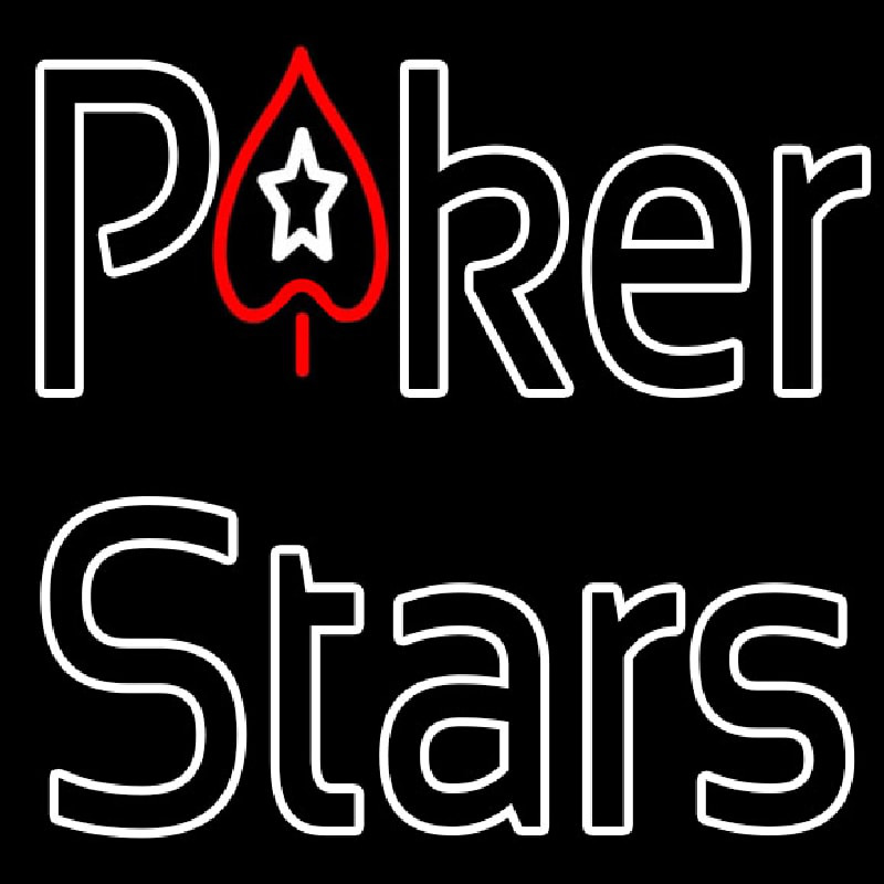 Pokers Stars Neonskylt
