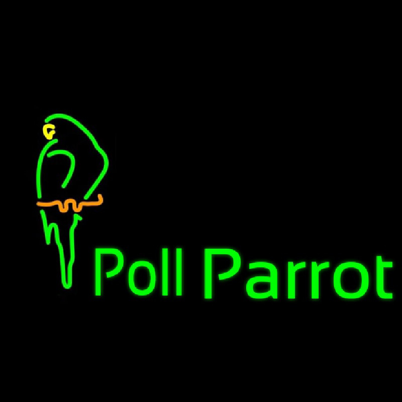 Poll Parrot Logo Neonskylt
