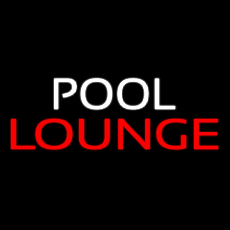 Pool Lounge Neonskylt