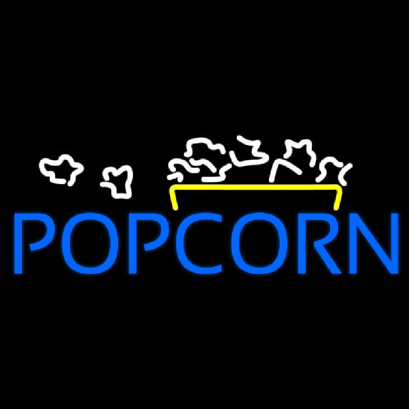 Popcorn Logo Neonskylt