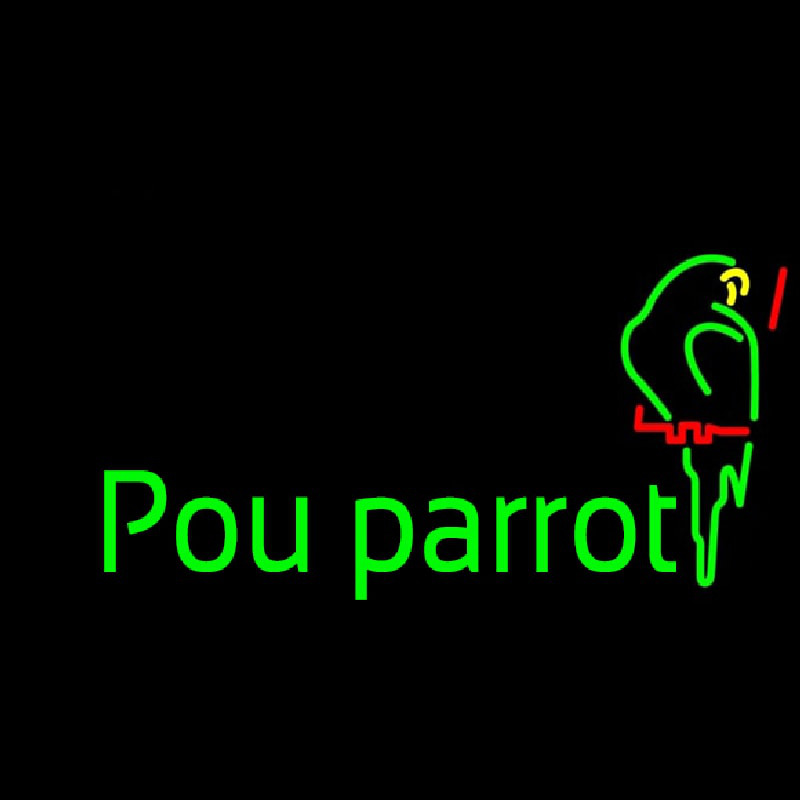 Pou Parrot Neonskylt