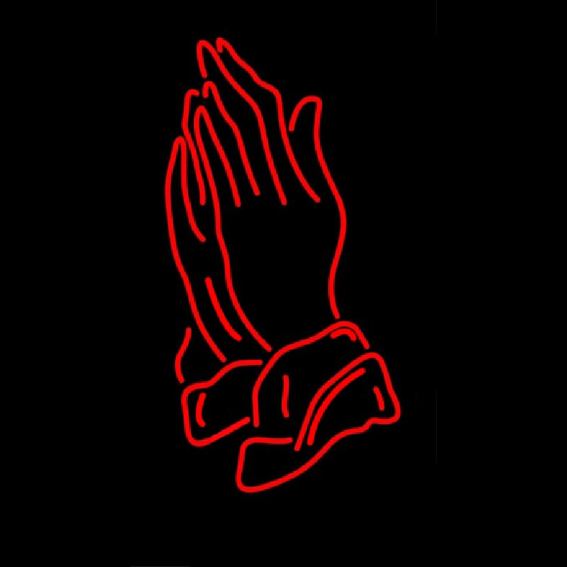 Praying Hands Neonskylt