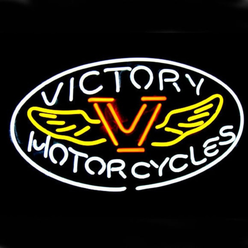Professional Motorcycles Victory Shop Open Neonskylt