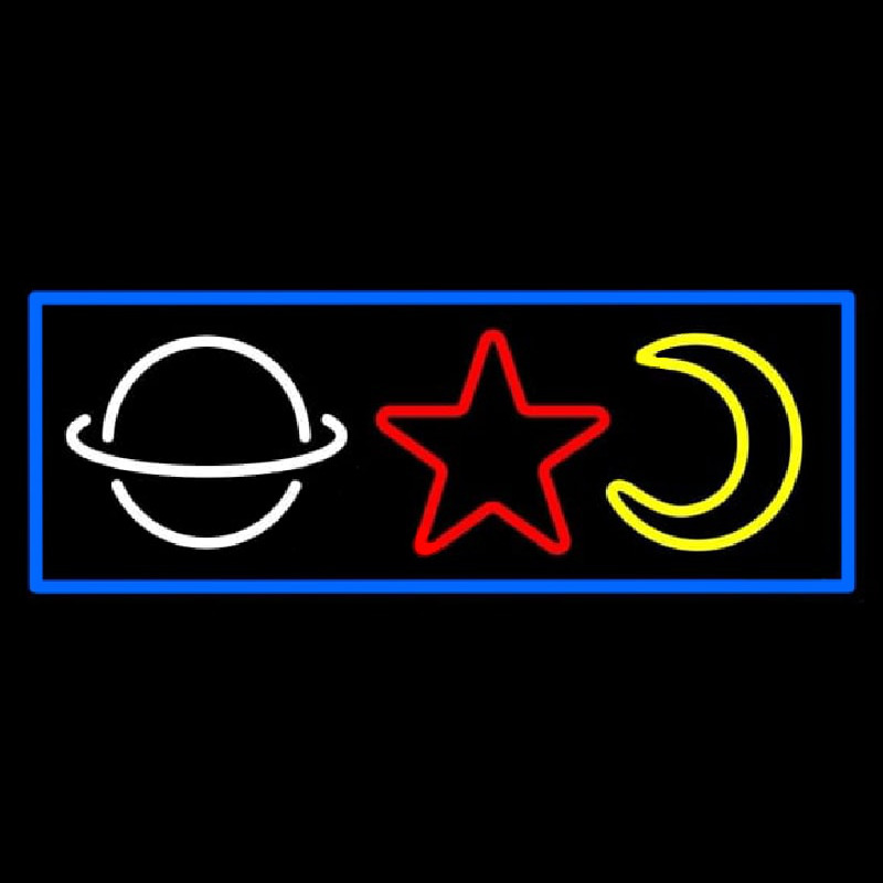 Psychic Logos With Blue Bordeer Neonskylt