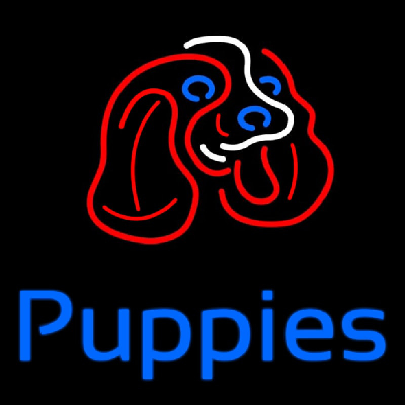 Puppies Neonskylt