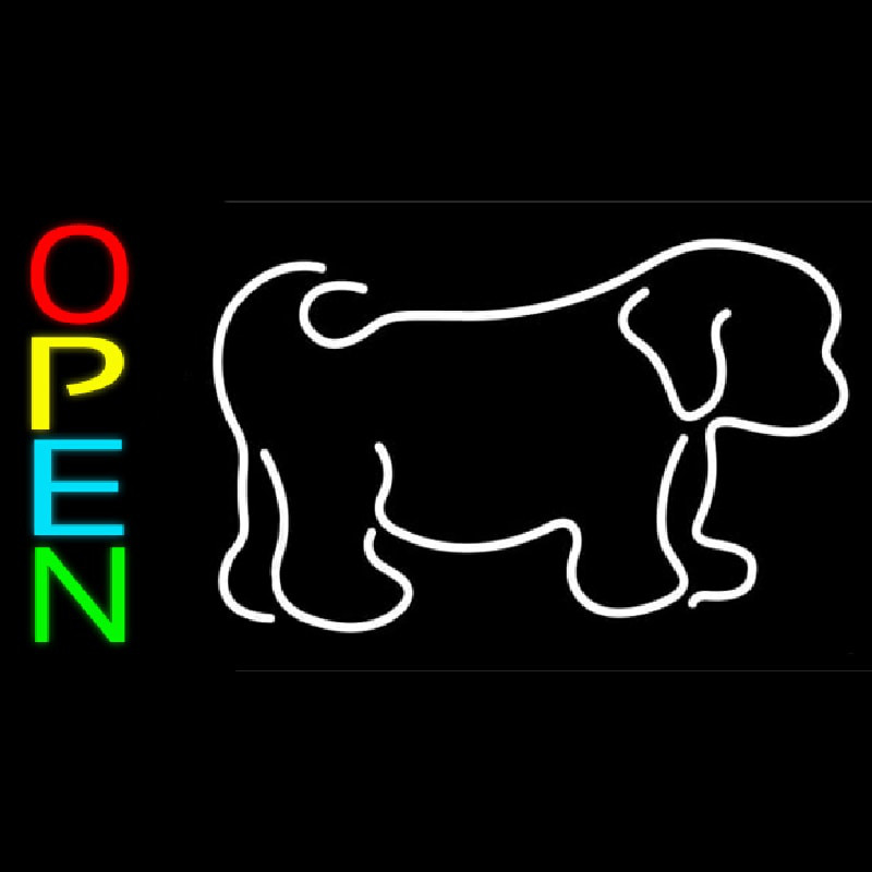 Puppies With Logo 2 Neonskylt
