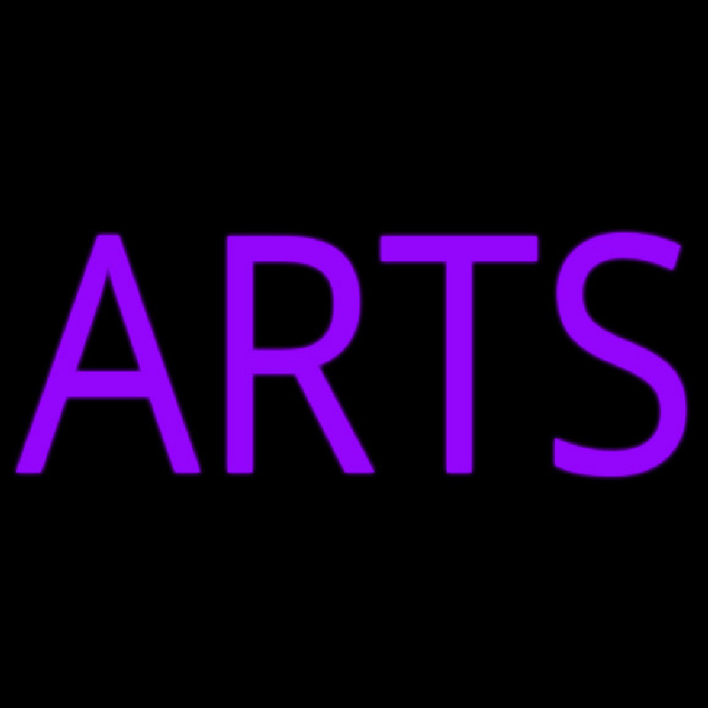 Purple Arts Neonskylt