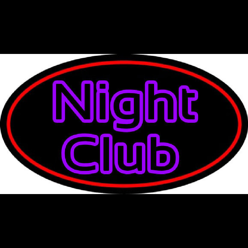 Purple Block Night Club Neonskylt