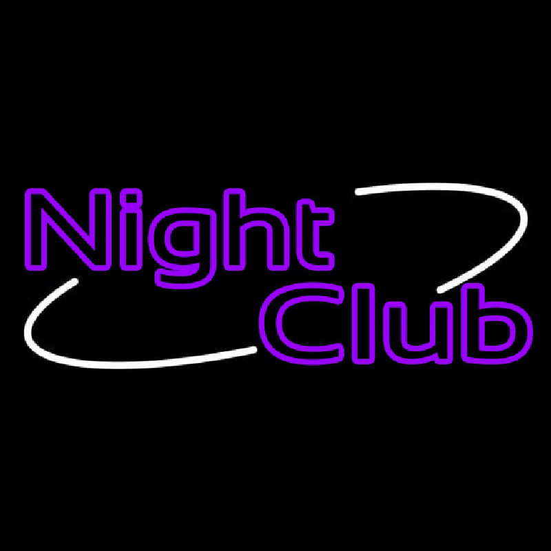 Purple Block Night Club Neonskylt