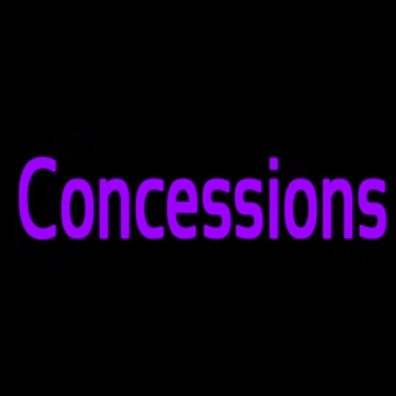 Purple Concessions Neonskylt