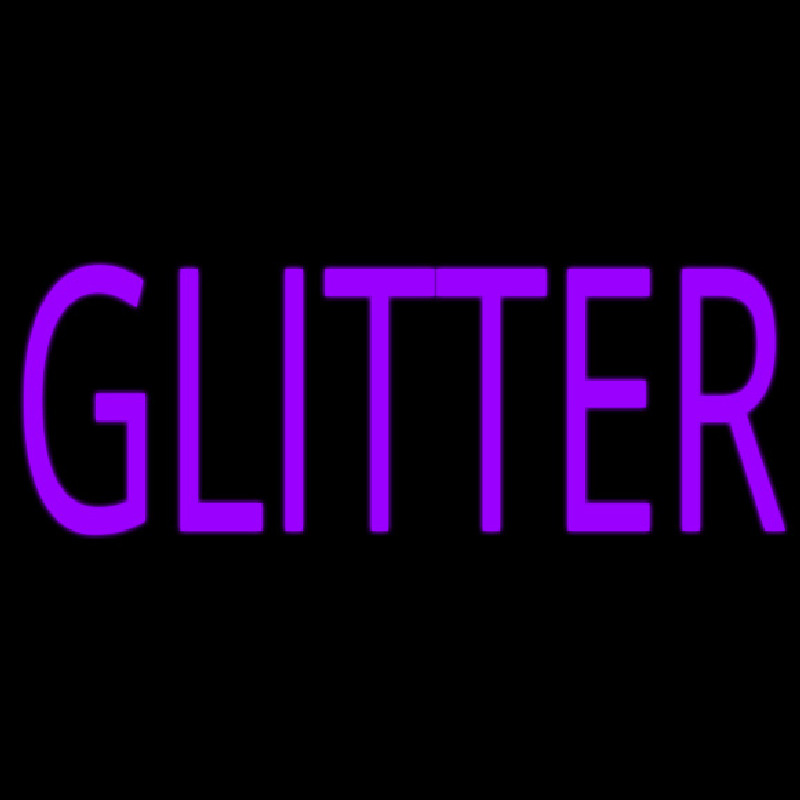 Purple Glitter Neonskylt