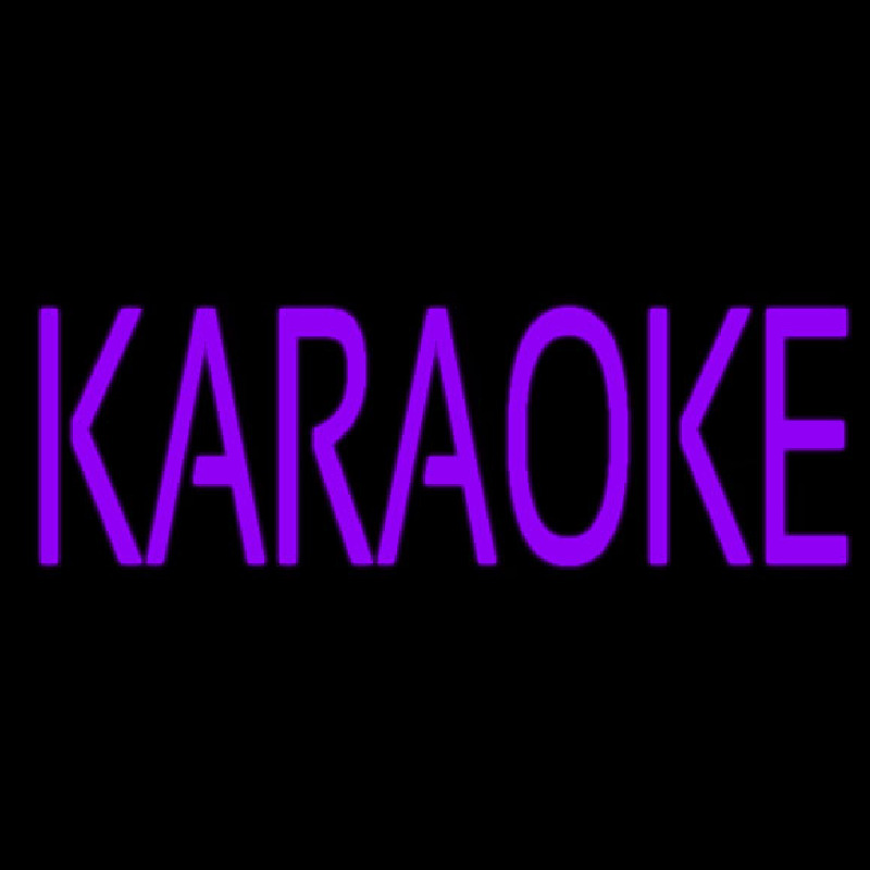 Purple Karaoke Block 1 Neonskylt
