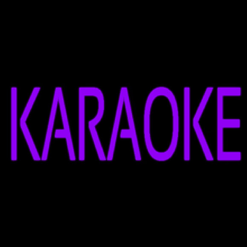 Purple Karaoke Block 1 Neonskylt