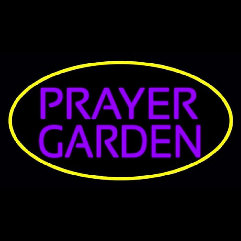 Purple Prayer Garden Neonskylt