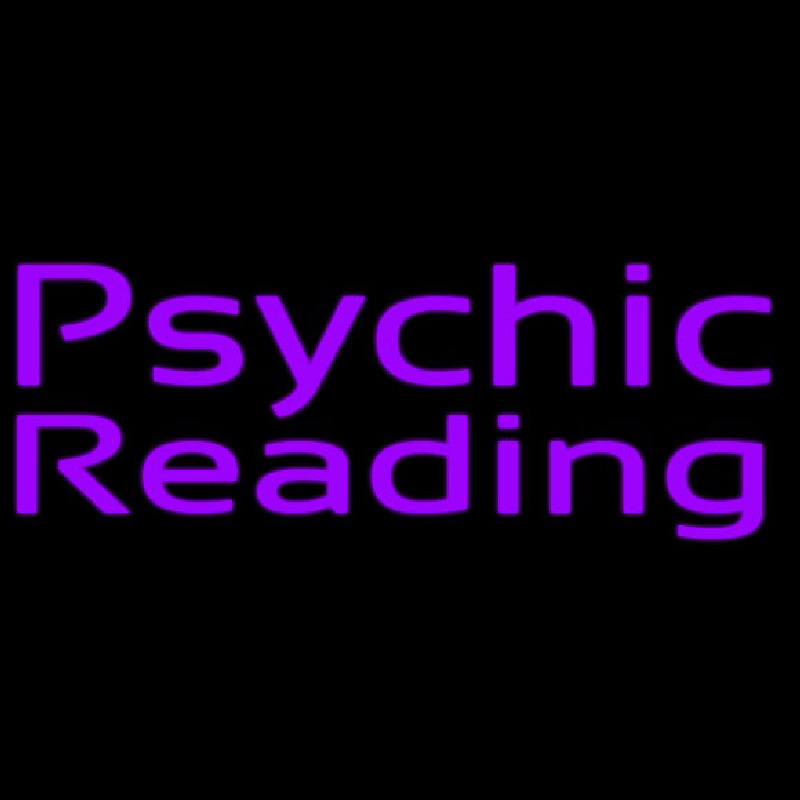Purple Psychic Reading Neonskylt