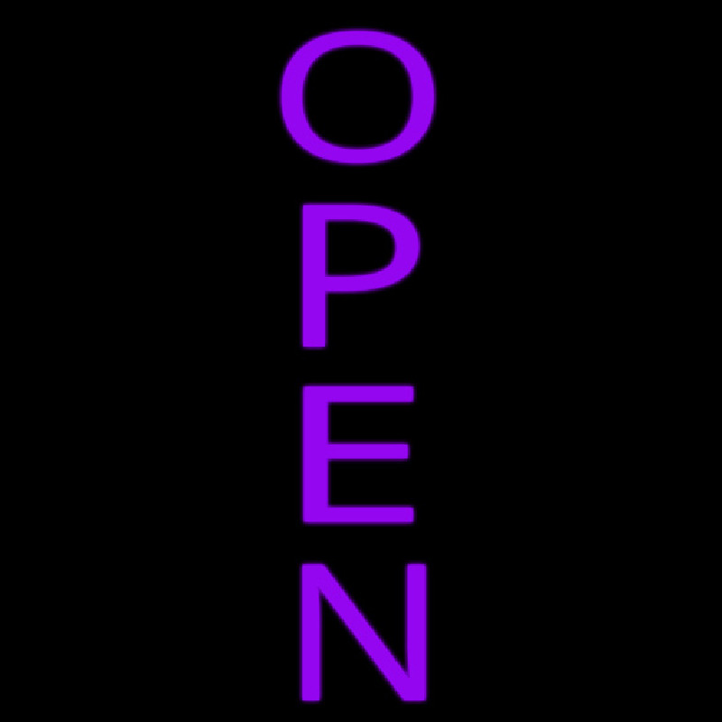Purple Vertical Neonskylt