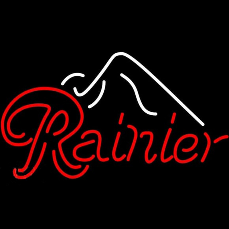 Rainier Ice Mountain Beer Sign Neonskylt