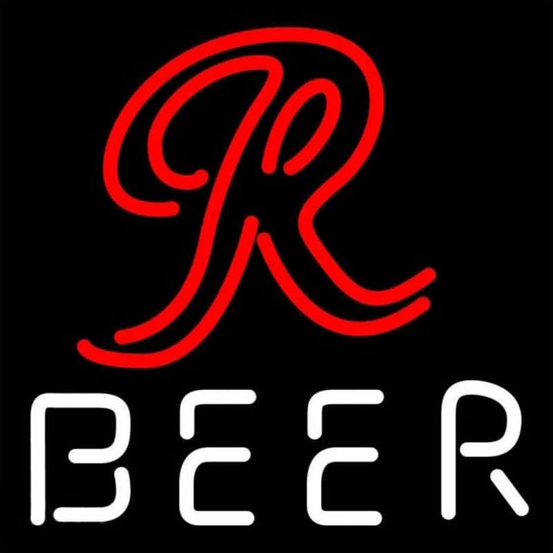 Rainier R Logo Beer Sign Neonskylt