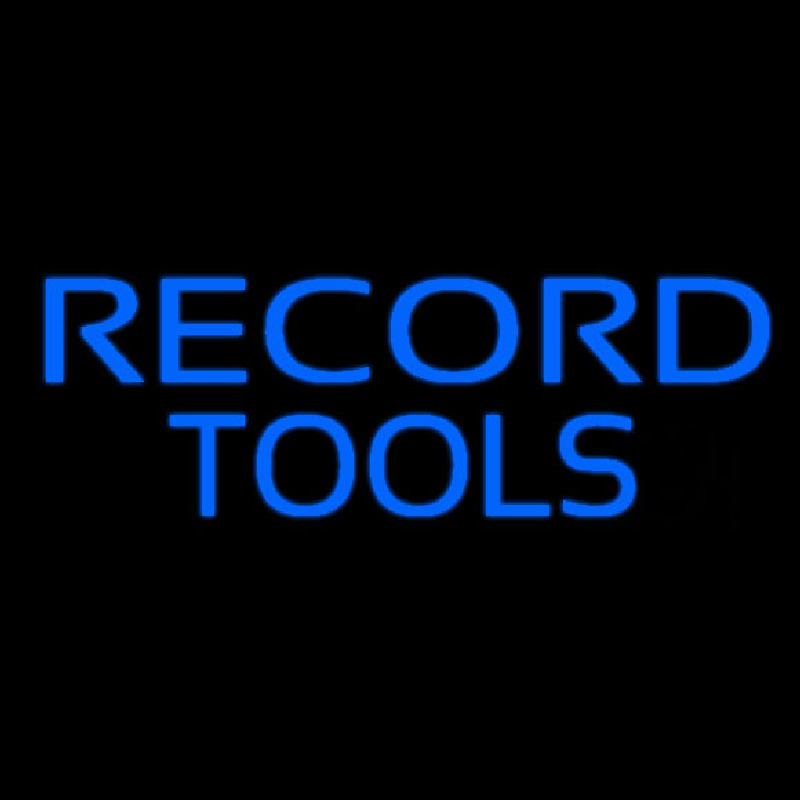 Record Tools Neonskylt