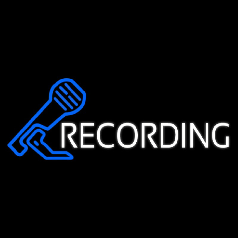 Recording 2 Neonskylt